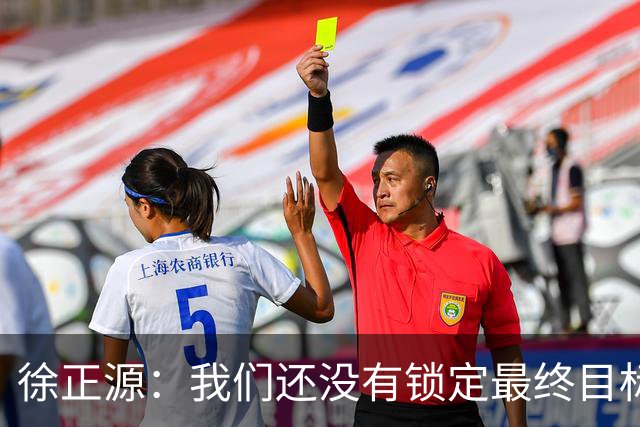 徐正源：我们还没有锁定最终目标，仍然需要放低姿态摆正自身位置